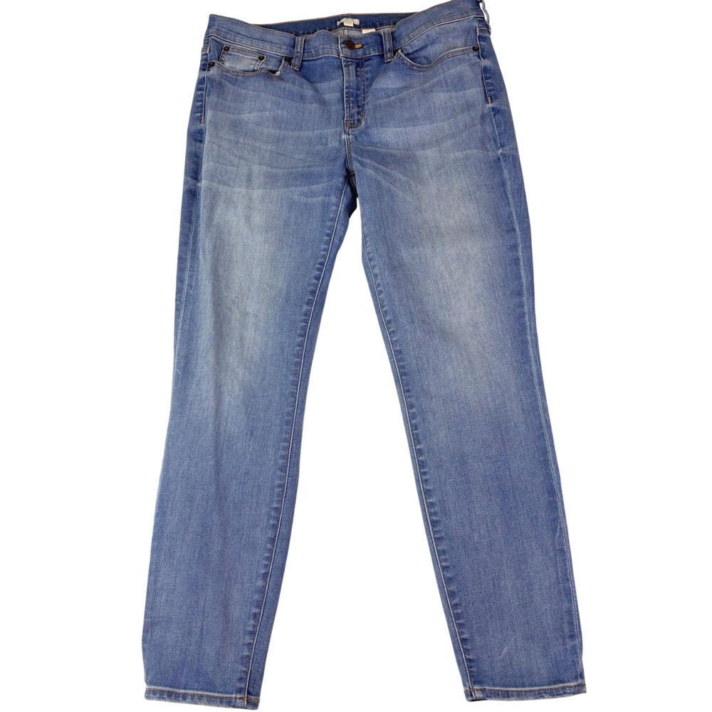 J.Crew 32/28 Blue Toothpick Skinny Jeans Denim Casual Everyday Classic C9202